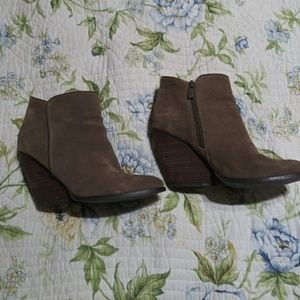 Gray booties